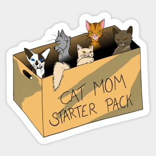 Cat Mother Starter Packer - For Cats Friends Sticker